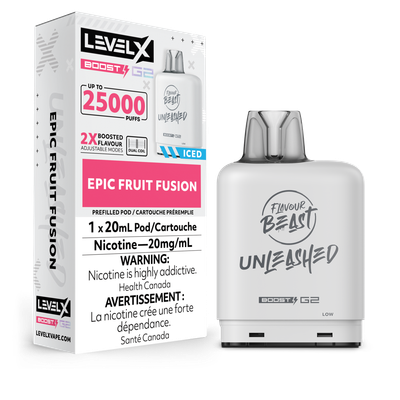 Epic Fruit Fusion Flavour Beast Unleashed Level X Boost Pod, Nicotine: 20mg