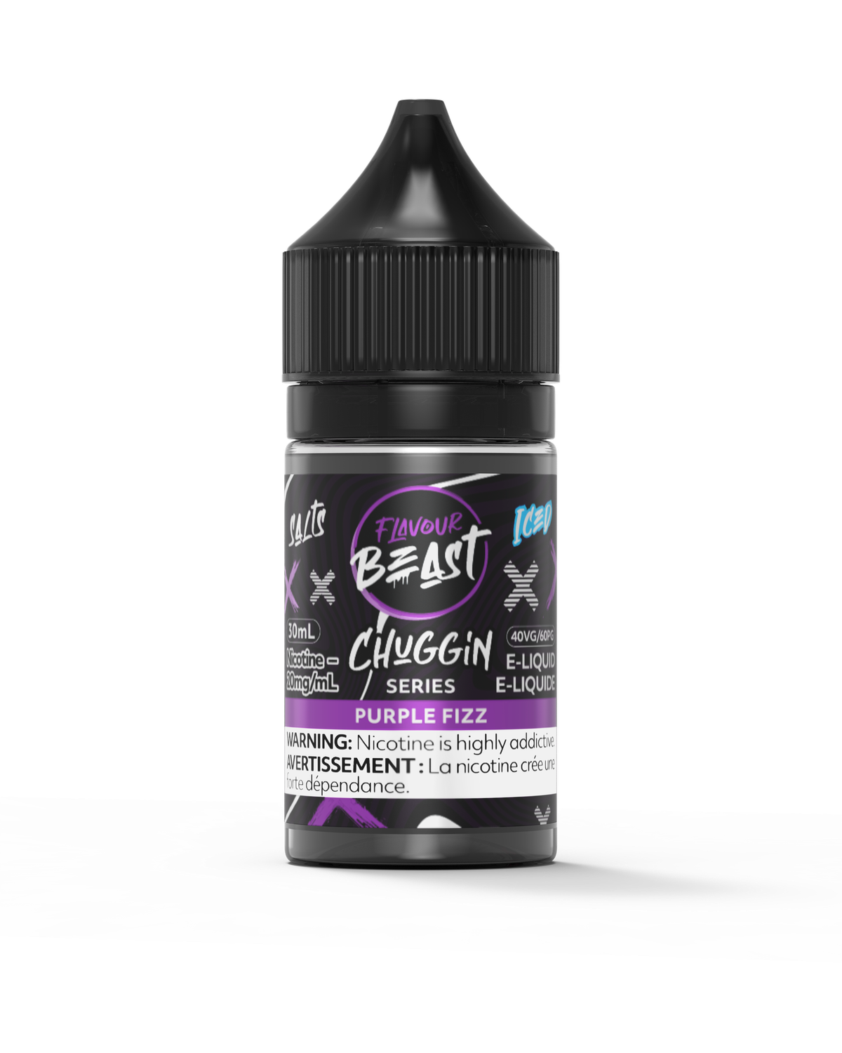 Chuggin&#39; Purple Fizz by Flavour Beast Salt, Size: 30ml, Nicotine: 20mg