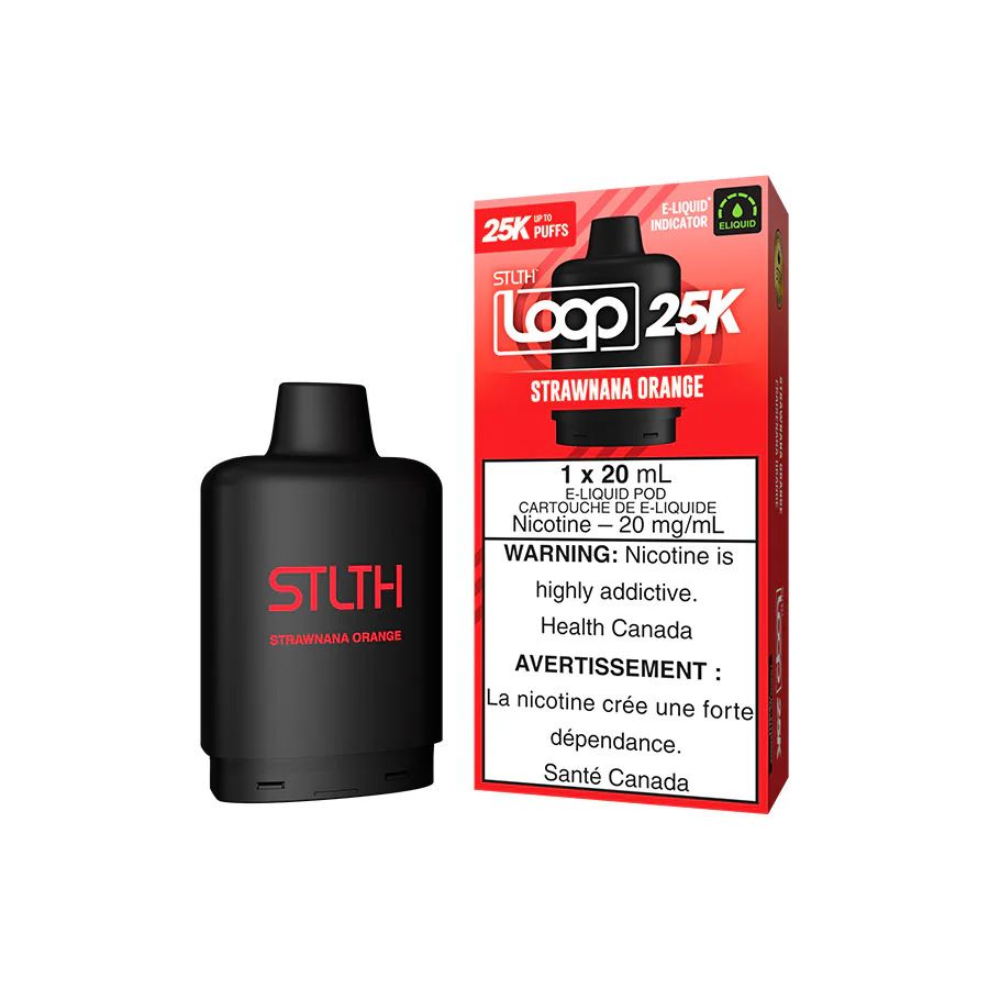 Strawnana Orange STLTH LOOP 25K Pod, Nicotine: 20mg