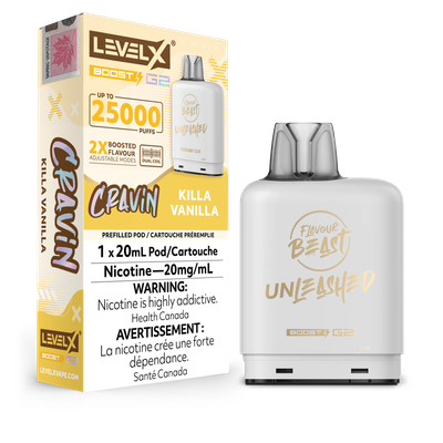 Cravin&#39; Killa Vanilla Flavour Beast Unleashed Level X Boost Pod