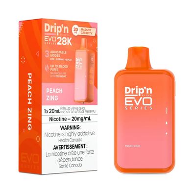Peach Zing - Drip&#39;n by Envi Evo Series 28K Disposable
