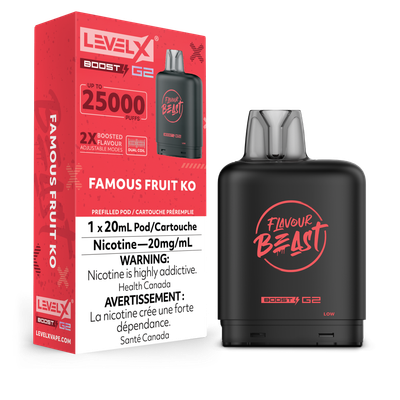 Famous Fruit KO Flavour Beast Level X Boost Pod