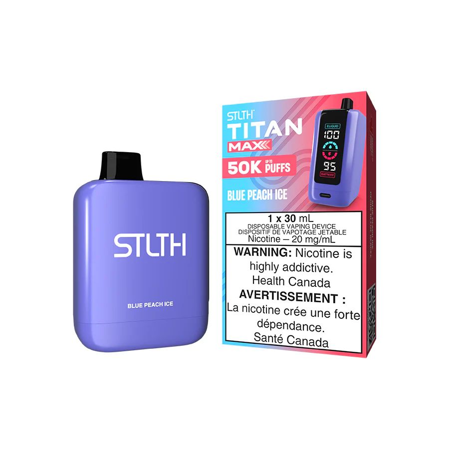 Blue Peach Ice - STLTH Titan Max Disposable, Nicotine: 20mg