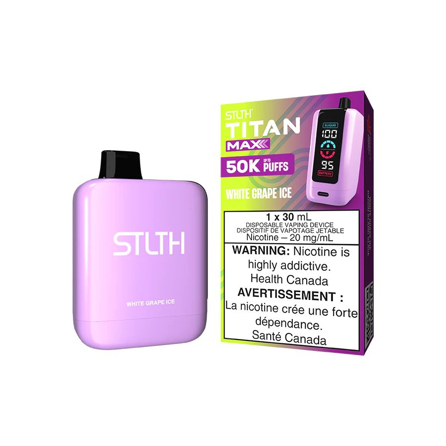 White Grape Ice - STLTH Titan Max Disposable, Nicotine: 20mg