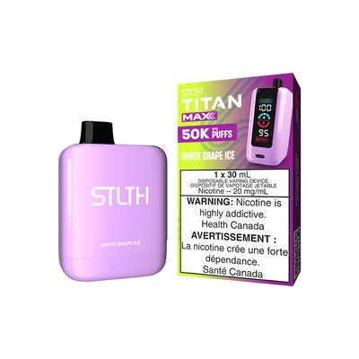 White Grape Ice - STLTH Titan Max Disposable, Nicotine: 20mg