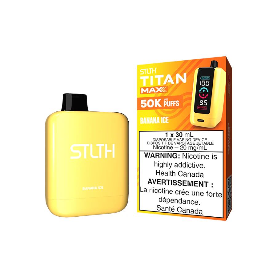 Banana Ice - STLTH Titan Max Disposable, Nicotine: 20mg