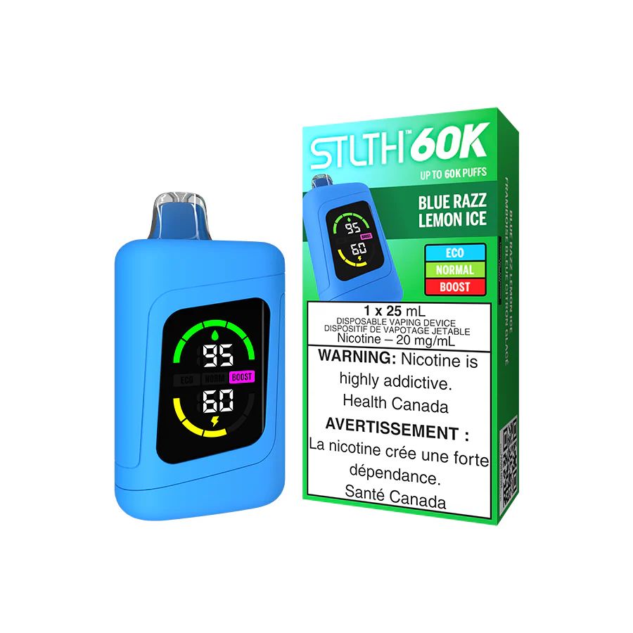 Blue Razz Lemon Ice - STLTH 60K Disposable, Nicotine: 20mg