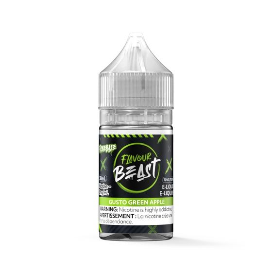 Gusto Green Apple by Flavour Beast Freebase, Size: 30ml, Nicotine: 3mg