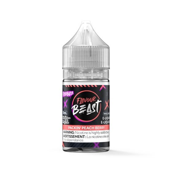 Packin&#39; Peach Berry by Flavour Beast Freebase, Size: 30ml, Nicotine: 3mg