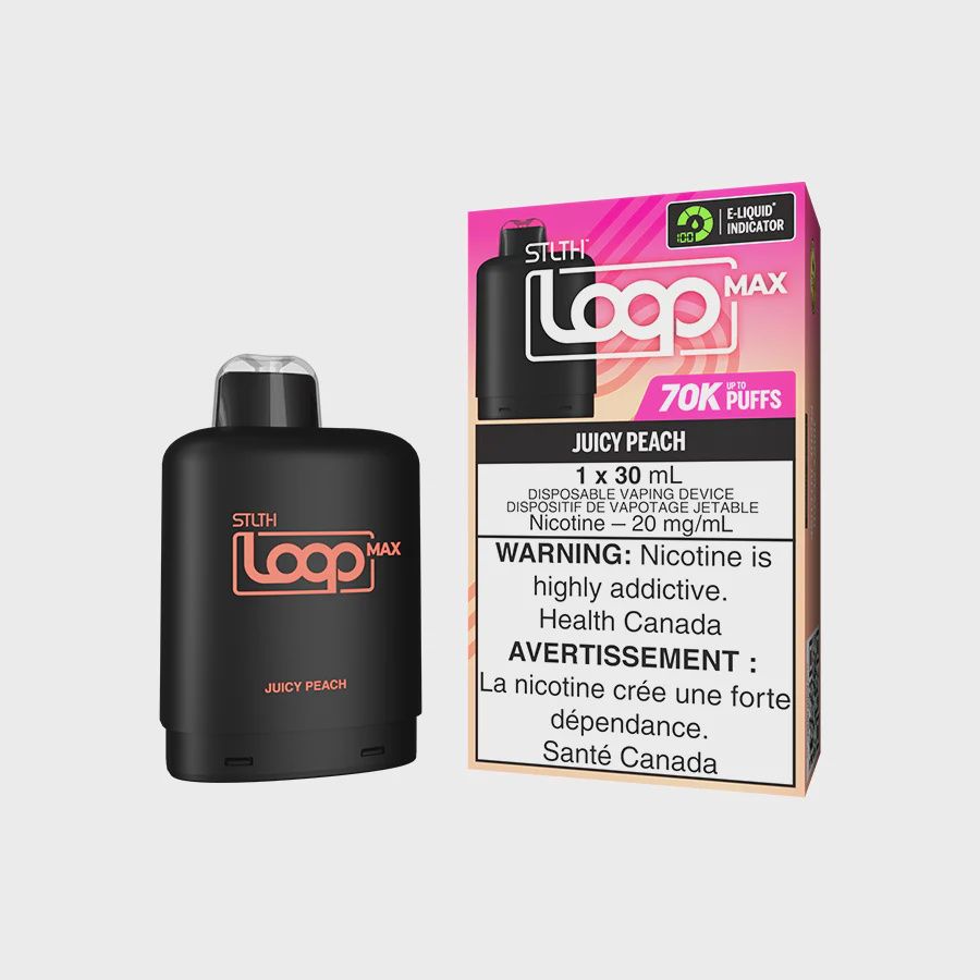 Juicy Peach STLTH LOOP MAX Pod, Nicotine: 20mg