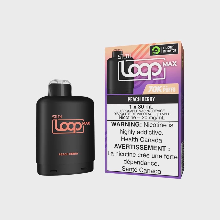 Peach Berry STLTH LOOP MAX Pod, Nicotine: 20mg