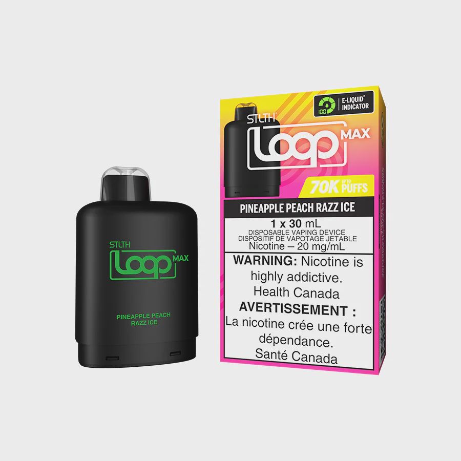 Pineapple Peach Razz Ice STLTH LOOP MAX Pod, Nicotine: 20mg