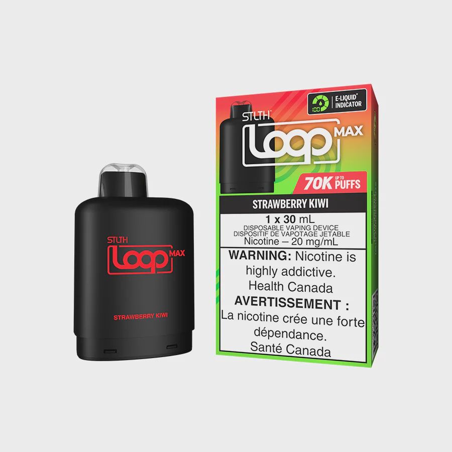 Strawberry Kiwi STLTH LOOP MAX Pod, Nicotine: 20mg