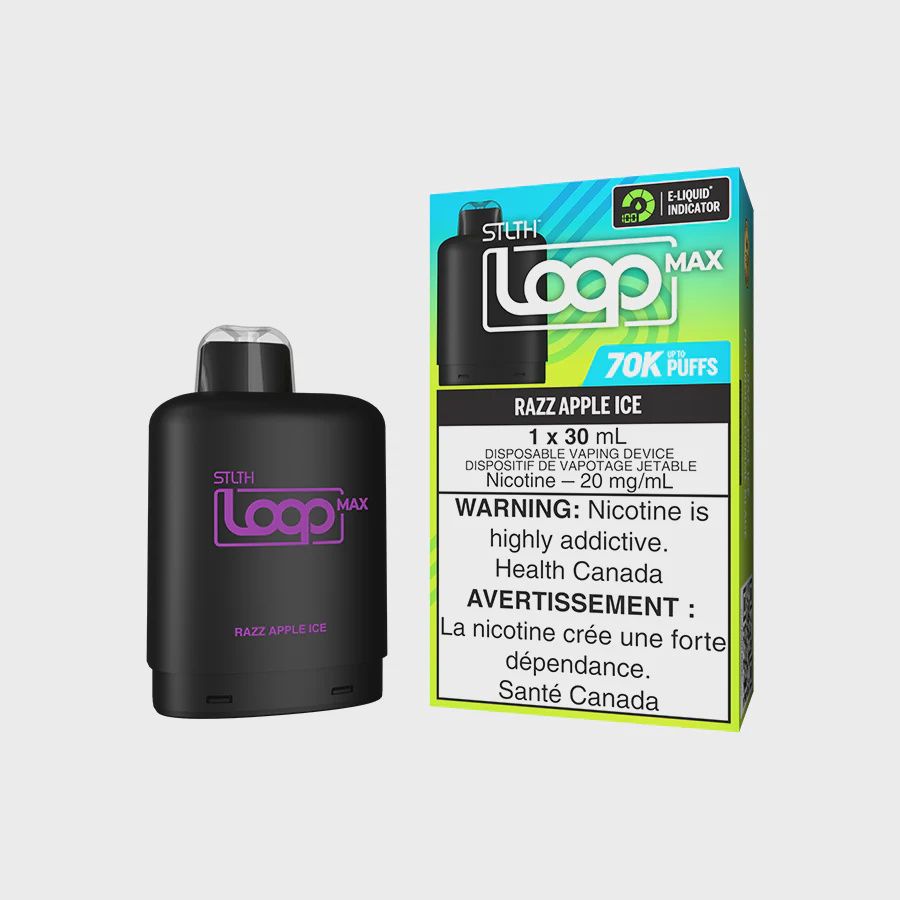 Razz Apple Ice STLTH LOOP MAX Pod, Nicotine: 20mg