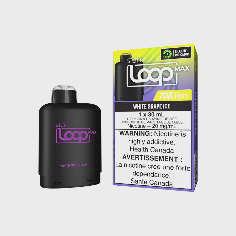 White Grape Ice STLTH LOOP MAX Pod, Nicotine: 20mg
