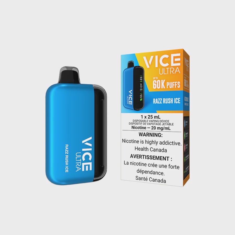 Razz Rush Ice - Vice Ultra Disposable, Nicotine: 20mg