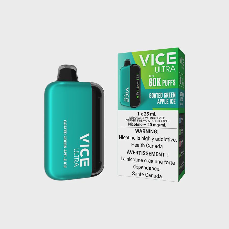Goated Green Apple Ice - Vice Ultra Disposable, Nicotine: 20mg