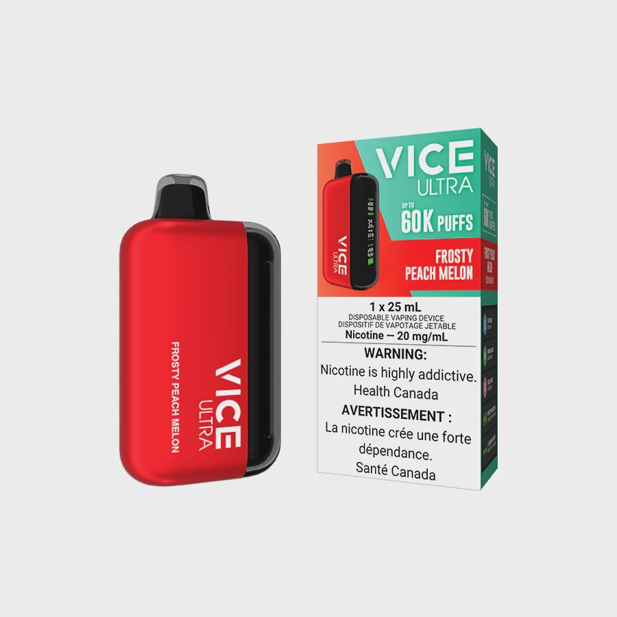 Frosty Peach Melon - Vice Ultra Disposable, Nicotine: 20mg