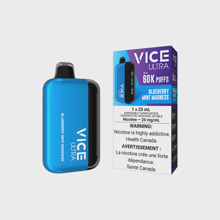 Blueberry Mint Madness - Vice Ultra Disposable, Nicotine: 20mg
