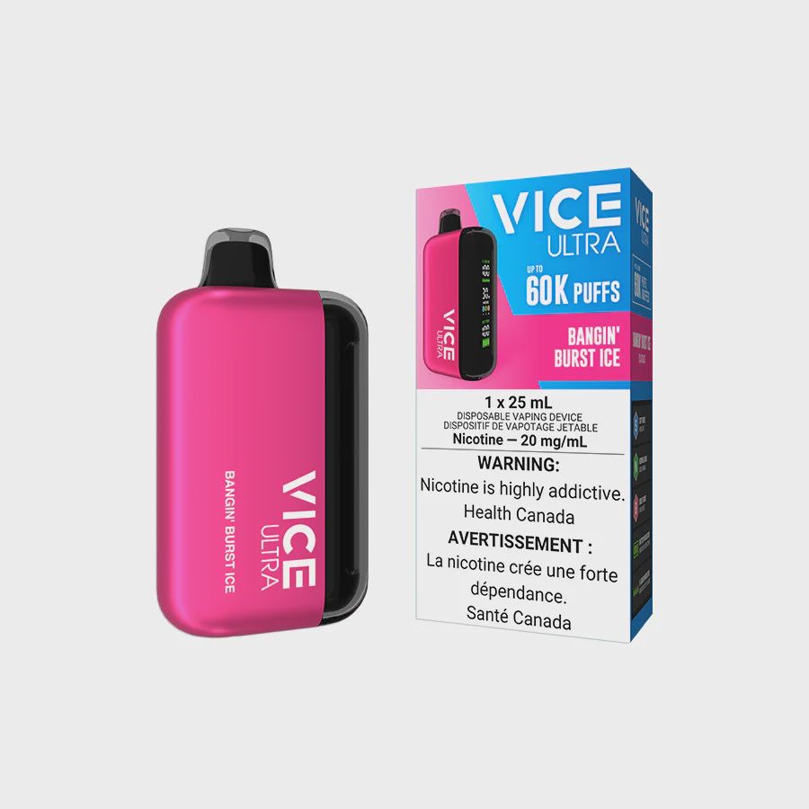 Bangin&#39; Burst Ice - Vice Ultra Disposable, Nicotine: 20mg