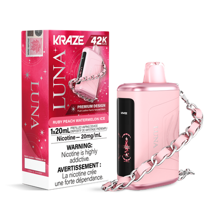 Ruby Peach Watermelon Ice - Kraze Luna Disposable