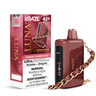 Scarlet Cherry G Ice - Kraze Luna Disposable