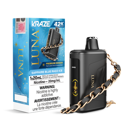 Sapphire Blue Razz Ice - Kraze Luna Disposable