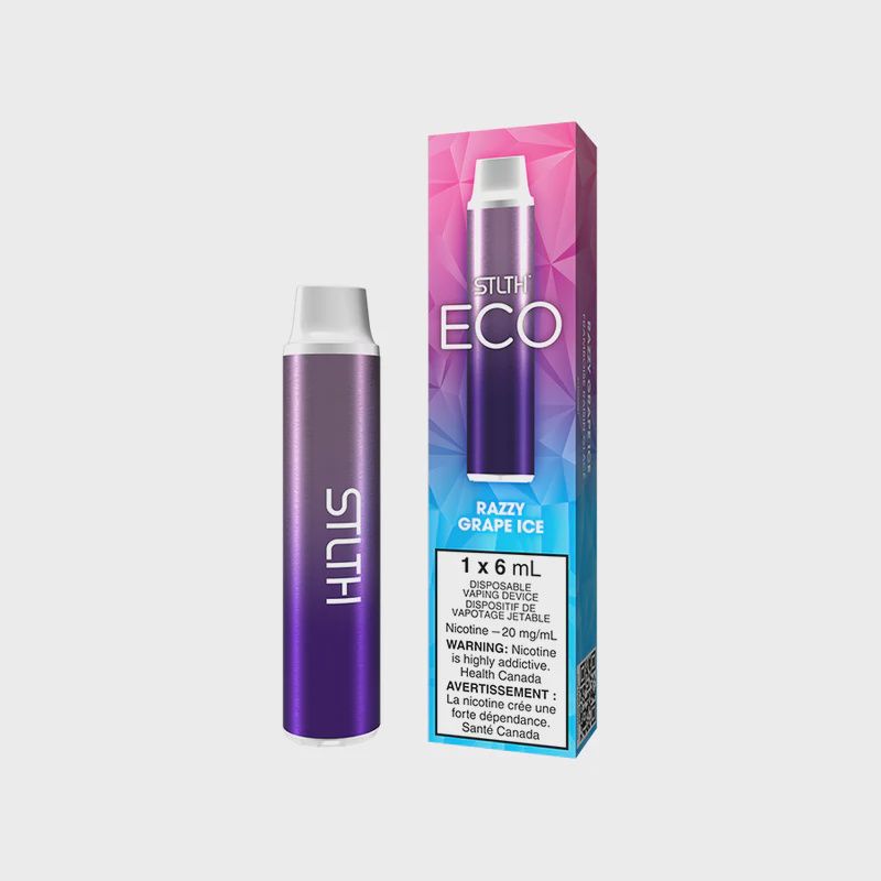 Razzy Grape Ice - STLTH Eco Disposable, Nicotine: 20mg