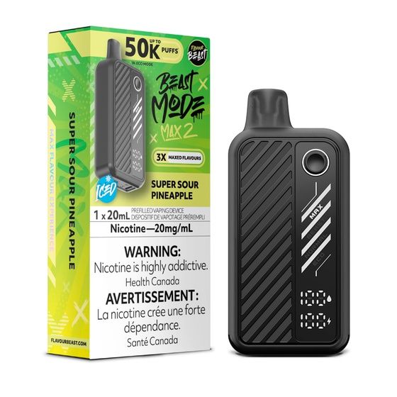 Super Sour Pineapple - Flavour Beast Beast Mode Max 2, Nicotine: 20mg