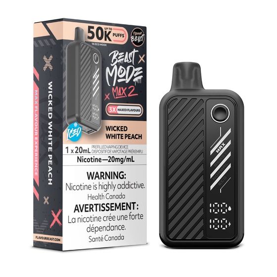 Wicked White Peach - Flavour Beast Beast Mode Max 2, Nicotine: 20mg