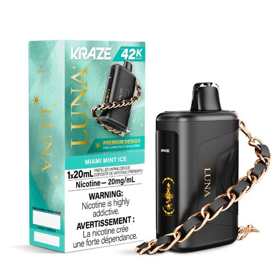 Miami Mint Ice - Kraze Luna Disposable, Nicotine: 20mg