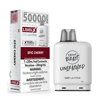 Epic Cherry Flavour Beast Unleashed Level X G2 Ultra Pod