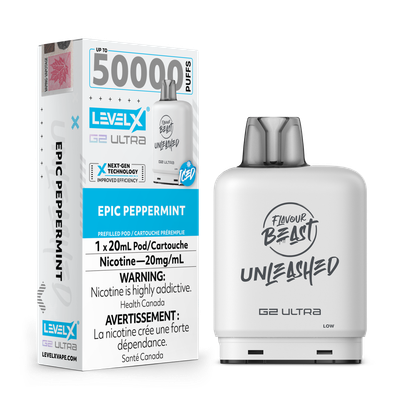 Epic Peppermint Flavour Beast Unleashed Level X G2 Ultra Pod