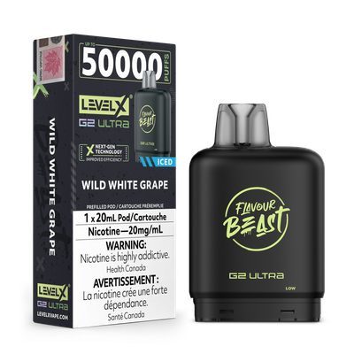 Wild White Grape Flavour Beast Level X G2 Ultra Pod