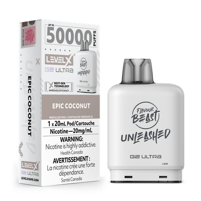 Epic Coconut Flavour Beast Unleashed Level X G2 Ultra Pod