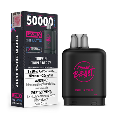 Trippin&#39; Triple Berry Flavour Beast Level X G2 Ultra Pod