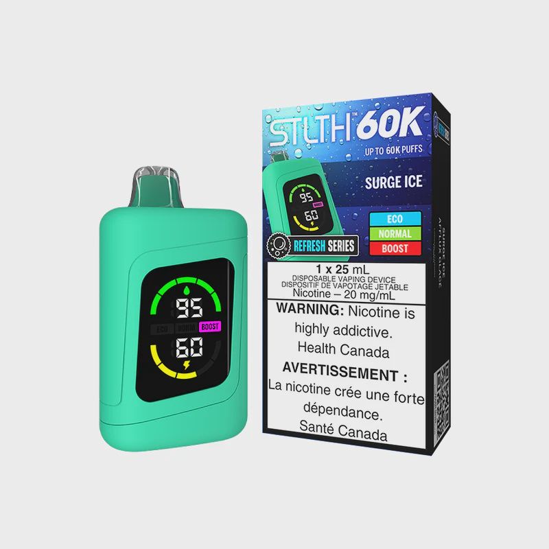Surge Ice - STLTH 60K Disposable, Nicotine: 20mg