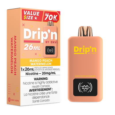 Mango Peach Watermelon - Drip&#39;n by Envi 26mL Disposable