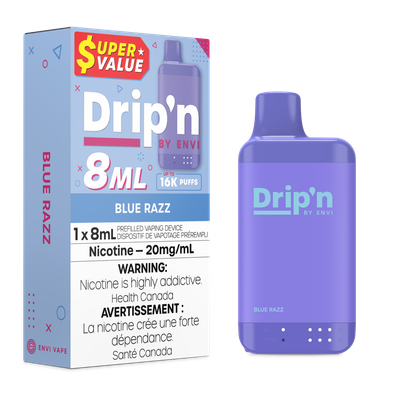Blue Razz - Drip&#39;n by Envi 8mL Disposable