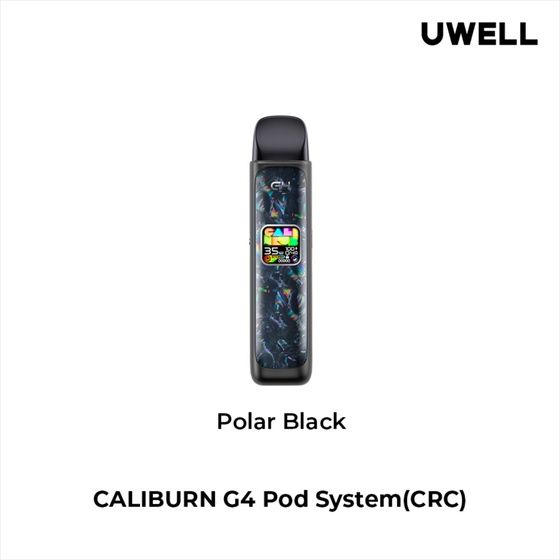 Uwell Caliburn G4 Pod Kit, Colour: Polar Black