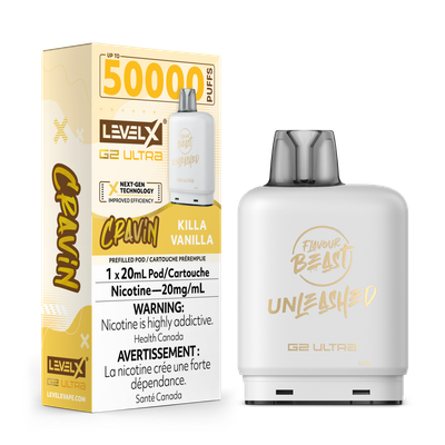 Cravin&#39; Killa Vanilla Flavour Beast Unleashed Level X G2 Ultra Pod