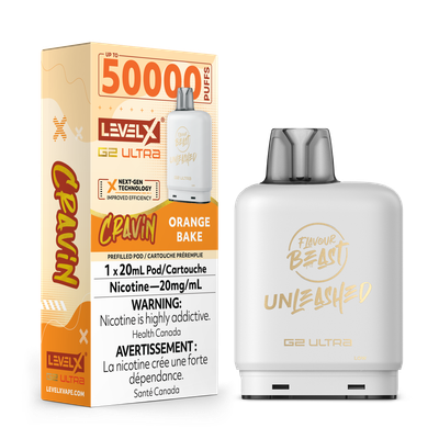 Cravin&#39; Orange Bake Flavour Beast Unleashed Level X G2 Ultra Pod