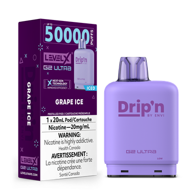 Grape Ice Drip&#39;n Level X G2 Ultra Pod