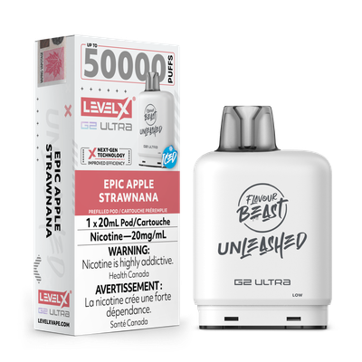 Epic Apple Strawnana Flavour Beast Unleashed Level X G2 Ultra Pod