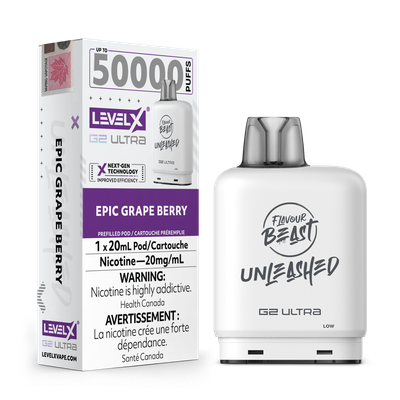 Epic Grape Berry Flavour Beast Unleashed Level X G2 Ultra Pod