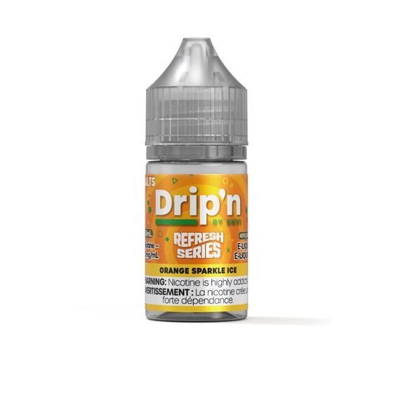 Orange Sparkle Ice Refresh Series By Drip&#39;n Salt, Nicotine: 20mg