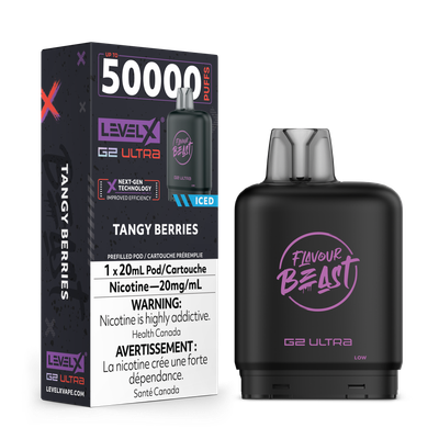 Tangy Berries Iced Flavour Beast Level X G2 Ultra Pod