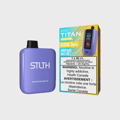 Sour Blue Razz Ice - STLTH Titan Max Disposable