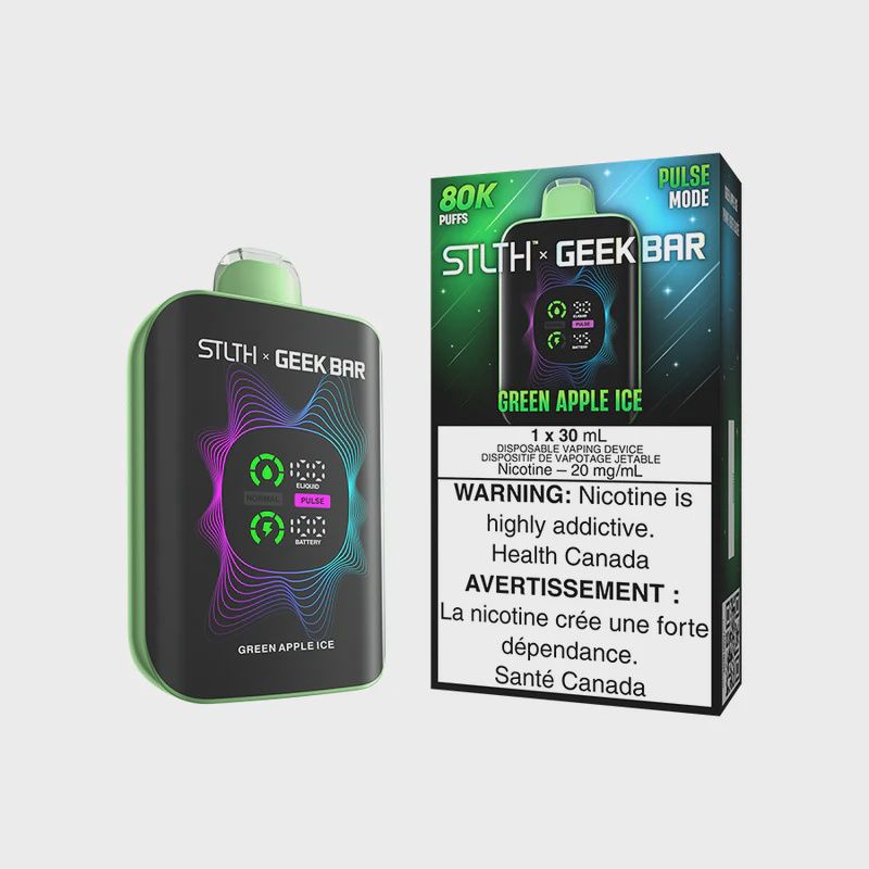 Green Apple Ice - STLTH x GEEK BAR 80K Disposable, Nicotine: 20mg