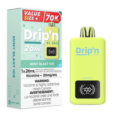 Mint Blast Ice - Drip&#39;n by Envi 26mL Disposable